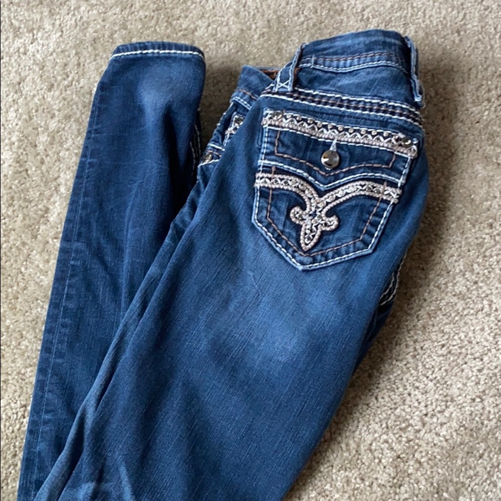 Rock revival skinny jeans size 25 blue jeans